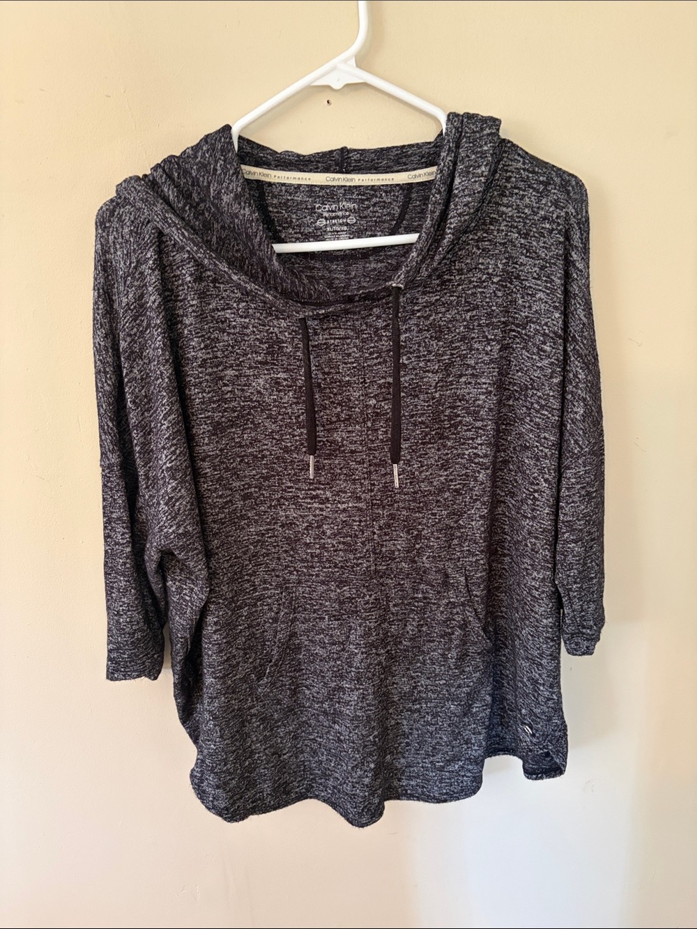 Calvin Klein Performance Black & White Marbled Pullover